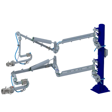 Dolne i górne ramiona do gazów płynnych